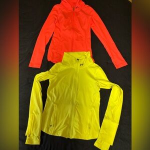 Bundle of 2 Full zip allseson gear UA size xs